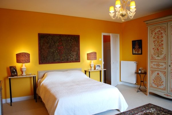 Couleurs indiennes dans la chambre Jaïpur