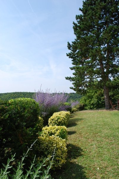 Perchée sur un promontoire la maison domine la vaste forêt de Retz.