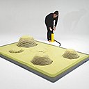 …le tapis prend forme quand on le gonfle…