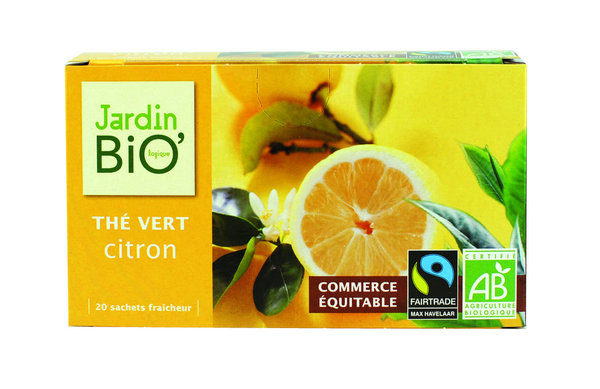 Sachets individuels de thés issu de l'agriculture biologique chez Jardin Bio'