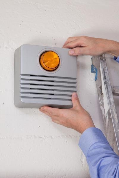 Sirène d'extérieur au flash orange.