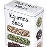 Pour ranger les lentilles et autres légumes secs, une boîte en métal. 11 €. Boîte Gourmet. Incidence.