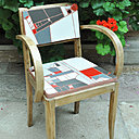 Un fauteuil chiné, décapé, rénové et complètement transformé par Mylène Dupasquier