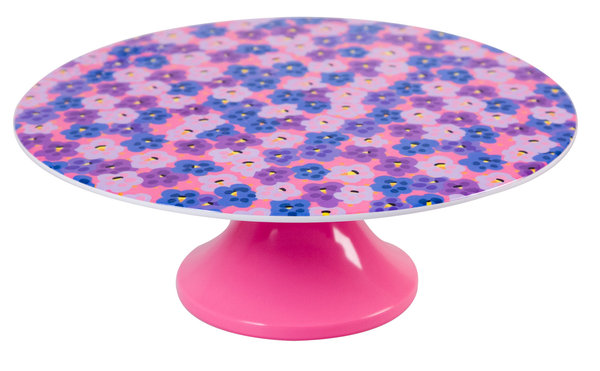 Miam, un plat à gâteau en mélamine. 27,5 cm de diamètre. 28 €. Le Grand Comptoir.