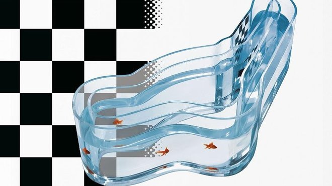 Rivière humoristique, l’aquarium à double paroi « Speed Fish » fut inspiré par le circuit automobile de Monza, car les poissons sont rouges comme les Ferrari ! R'Pure; design Sébastien Servaire Rivière humoristique, l’aquarium à double paroi « Speed Fish » fut inspiré par le circuit automobile de Monza, car les poissons sont rouges comme les Ferrari ! R'Pure; design Sébastien Servaire