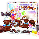 Le kiosque à chocolats est un coffret gustatif et éducatif de 7 à 99 ans, fabriqué en france et vendu dans de nombreux points de vente au prix de 28 € env.