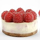 Framboises fraîches coiffant le beau cheesecake de Sephora