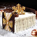 Version bûche de Noël aux marrons