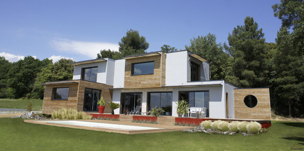 Maison en bois bioclimatique, édaille d'argent Maison Idéale, Maisons Castelas