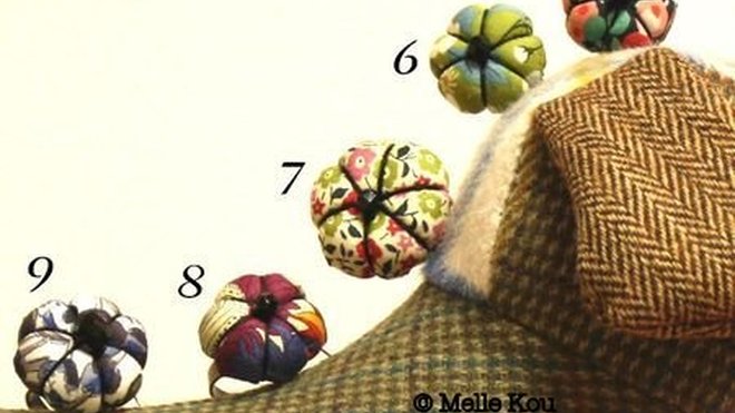 Japonisantes, les bagues réalisées en tissu Liberty sont montées sur une bague réglable. Japonisantes, les bagues réalisées en tissu Liberty sont montées sur une bague réglable.