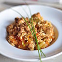Original le crumble de légumes au chorizo