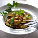 Légumes mijotés aux petits lardons pour un équilibre parfait légumes et protéines