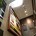 Mur d'échantillons et de matières