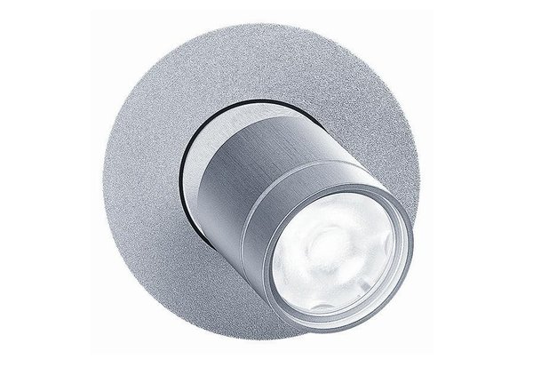 Spot encastré orientable en aluminium brossé, Supersystem.