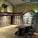 Pour repartir à sec, un local à bagages chauffé est aménagé en bois lambrissé.