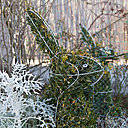 Tout droit sortis d'un conte de fée, une ribambelle de lapins en topiaire joue dans les recoins du jardin.