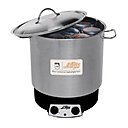 Le stérilisateur est la solution la plus efficace pour une conservation optimale des aliments. Grâce à son thermomètre extérieur, il est possible de contrôler la température tout en la maintenant à un minimum de 100°. Le Parfait.