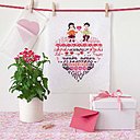 2 enfants, un amour et un alphabet qui s'inscrit dans un coeur pour I comme I love you!