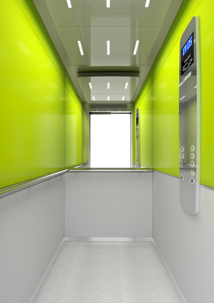 L’ascenseur synergy Blue de ThyssenKrupp est une vraie expérience sensorielle.