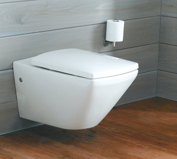 Une vérification des installations est nécessaire, pour déterminer le choix de sa nouvelle cuvette WC. Mais sa pose à la portée de tous, vous paraîtra un jeu d’enfant. Cuvette suspendue Escale, Espace Aubade.