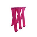 Tréteaux Branex Design en polycarbonate, designés par Eric Berthes. Charge maximale supportée : 155 kg. Dimensions : L 66 x H 79 cm (écart de 45 cm). 235 € la paire fushia.