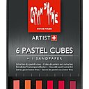 La boîte retouche assortiment de 6 pencils et 6 cubes de pastels secs extra fins.