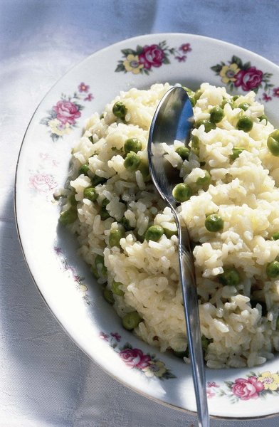 L'arroz de ervilhas, sorte de risotto aux petits pois à la portugaise.