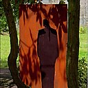 Hombre, pièce unique de l'artiste Alain Kurylo, en tôle d'acier découpé.