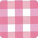 Des carreaux roses et blancs