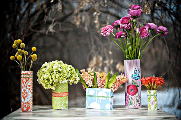 Composition florale pour fleurs de toutes tailles.