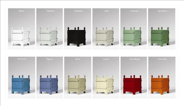 Pas moins de 12 couleurs pour mettre en valeur les orangers, Jardins du Roi Soleil.