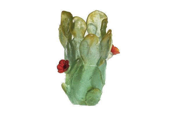 Le Trophée Daum 2012 de la Création paysagère est un vase “Cactus” en pâte de cristal, signé et numéroté.