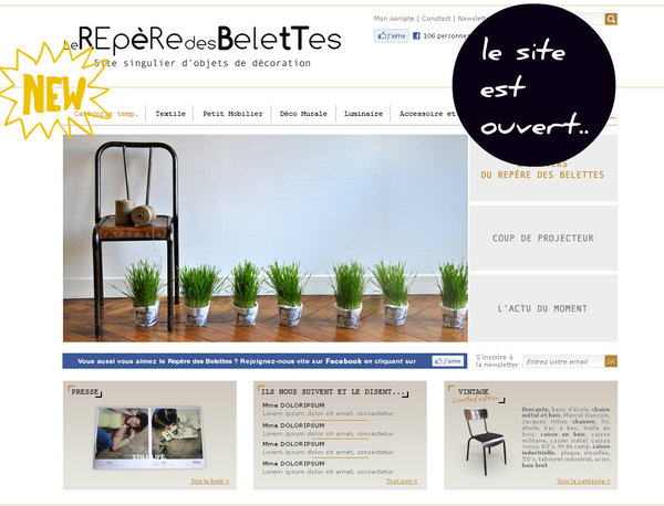 Le Repère des Belettes, un site singulier d'objets de décoration.
