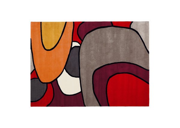 Un tapis très seventies de Brink&Campman, pour une atmosphère chaleureuse et joyeuse. Disponible sur www.unamourdetapis.com.