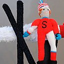 Le champion de ski en attente de son passage.