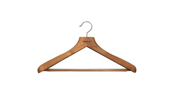 Perigot offre une gamme de cintre classqiues en bois massif, qui apportera élégance et unité à votre armoire.