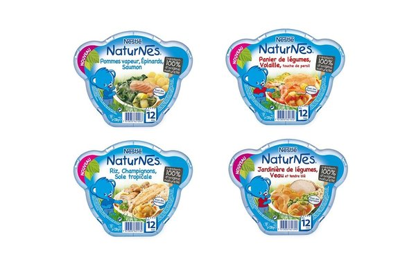 Des recettes cuisinées pour les 12 mois et plus,  identiques à celles de leurs parents.