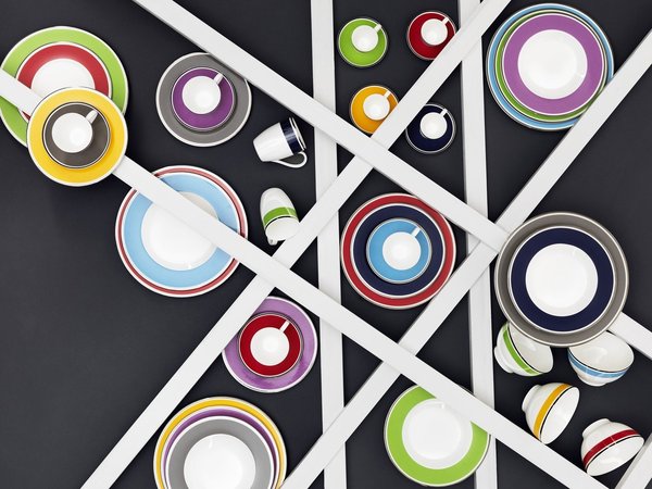 Villeroy & Boch colorise sa gamme Anmut, pour de la vaisselle sixties qui se combine à l'infini.