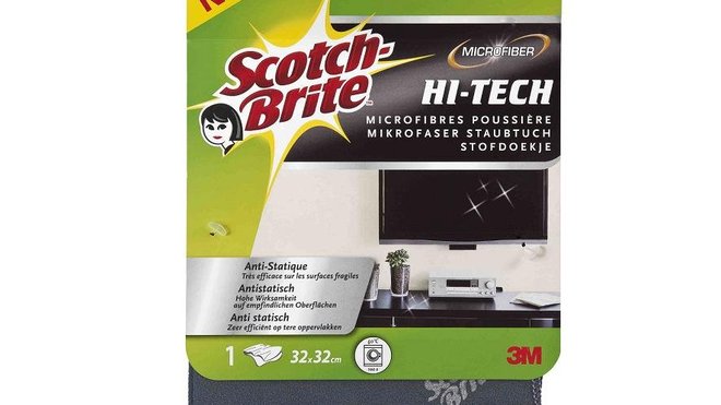 Chiffon astucieux et ultra efficace en micro-fibre pour nettoyer tous les écrans de la maison.