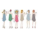 Les Cocktail Dolls Saint-Tropez se parent de serviettes graphiques pour ravir les convives.