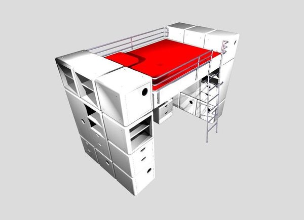 Nouvelle version  2 places avec un lit de140 cm pour les plus grands.   www.codcub.com