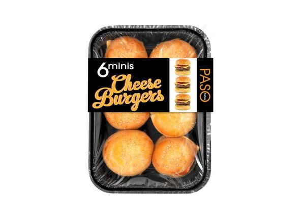 Burgermania aussi dans la grande distribution avec les mini-hamburgers pour l'apéro, Paso.
