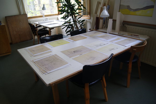 Plans, croquis et élévations témoignent de la très grande créativité d'Alvar Aalto.