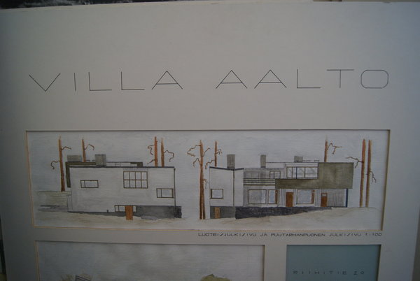 Les plans d'origine, signés de la main d'Alvar Aalto.