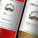Gamme traditionnelle des vins de Tutiac: des bordeaux aux trois couleurs, rouge, rosé et blanc.