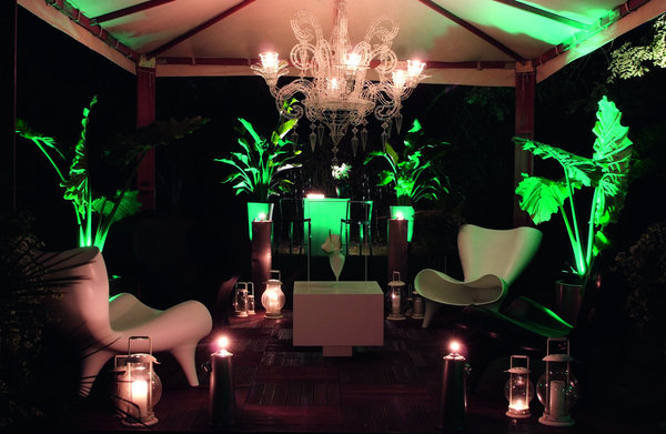 Ambiance nocturne pour le jardin habitable de David Bitton.