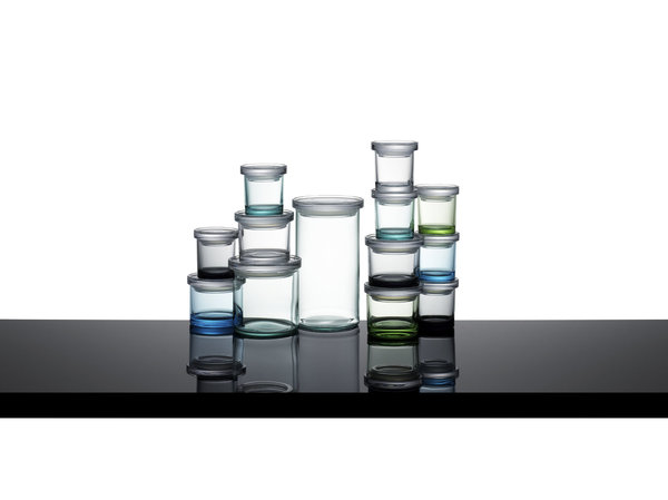 Boîtes hermétiques en verre, Pentagon Design pour Iittala, 2010.