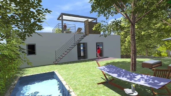 Les habitations compactes réalisées sur trois niveaux ont un impact au sol minimisé.