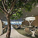 Revisité dans un esprit moderne, la nature reprend ses droits sur une superficie de 3 000 m², offrant une véritable promenade bucolique où le végétal est évoqué à travers formes, matières et couleurs.