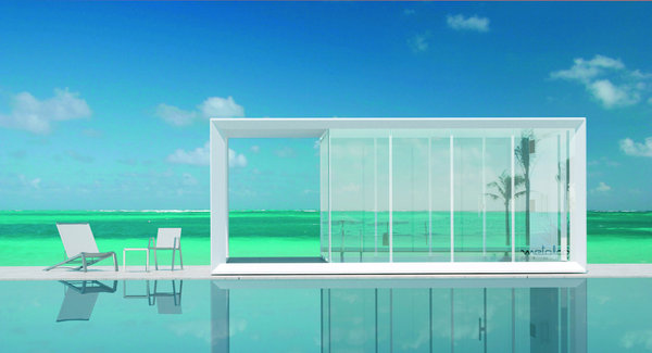 DEHORS – METALCO. Structure modulaire design garantissant flexibilité, esthétisme et multiplicité d’usages. Aménagement d’un coin cosy dans le jardin, extension de maison, coin lounge extérieur, etc. Dehors se prête à tout, s’adapte aux besoins et aux contraintes. Structure en aluminium, finition mate, brillante ou sablée, en blanc, gris, noir, jaune, rouge, bleu, vert, ouverte ou fermée… Le produit est livré avec éclairage, climatisation et stores à enrouler. Résistant à la corrosion et normes antisismique